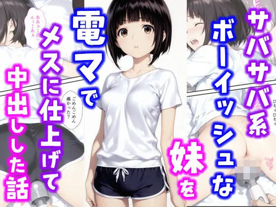 サバサバ系ボーイッシュな妹を電マでメスに仕上げて中出しした話(種付け彦)